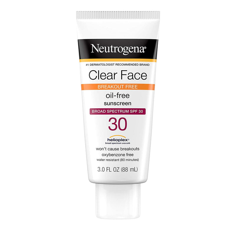 Neutrogena Clear Face Liquid Sunscreen for Acne-Prone Skin SPF 30