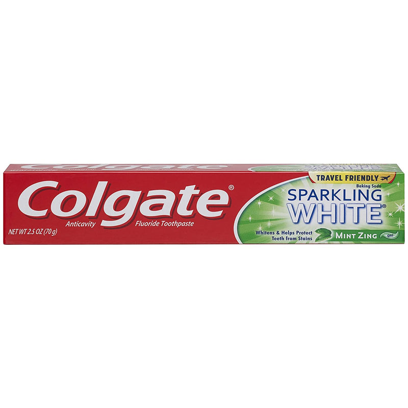 Colgate Sparkling White Gel Toothpaste, Mint Zing, 2.5 Ounce