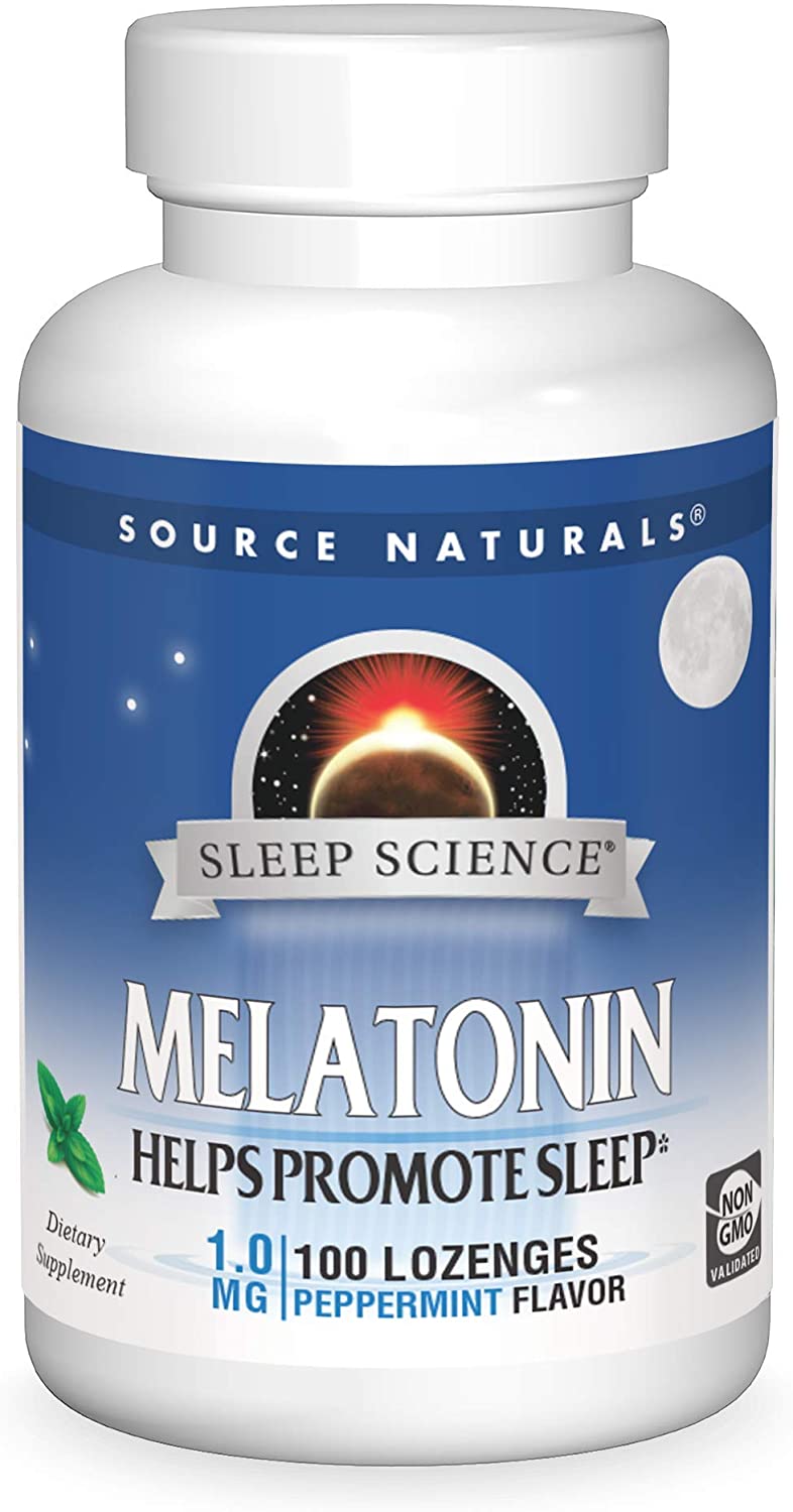 Source Naturals Melatonin Peppermint Lozenges 1 Mg