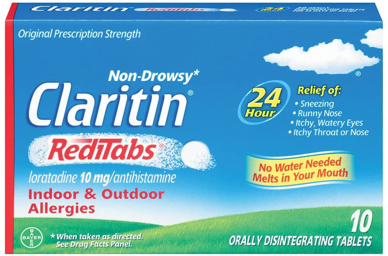 Claritin 24 Hour Non-Drowsy Allergy RediTabs, 10 mg, 10 Ct