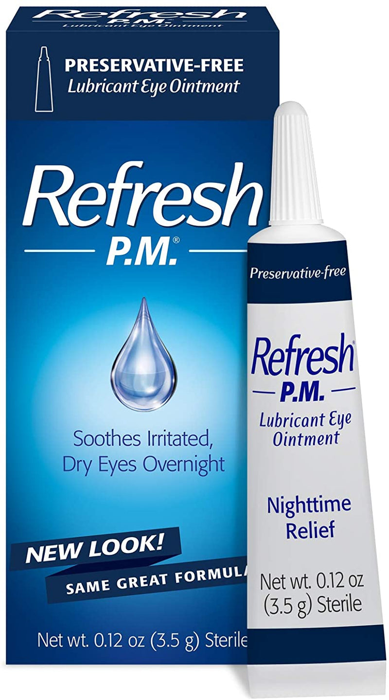 Refresh P.M. Lubricant Eye Ointment, Net wt. 0.12 oz (3.5g) Sterile