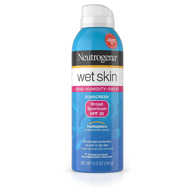 Neutrogena Wet Skin Sunscreen Spray, SPF 30, 5 Ounce