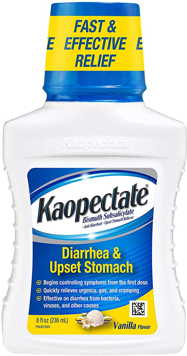 Kaopectate Multi-Symptom Relief for Diarrhea Upset Stomach in Vanilla, 8 Fl Oz