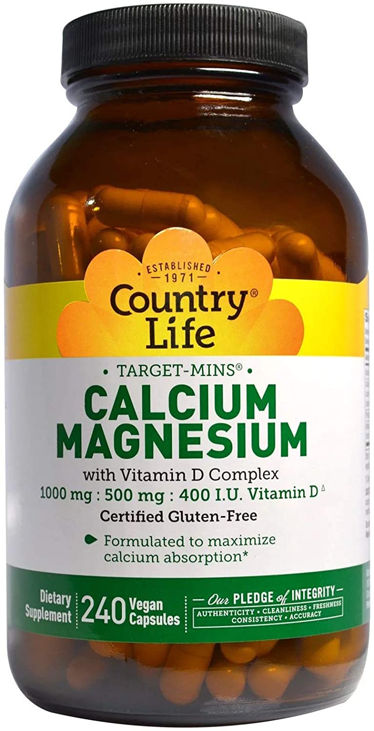 Country Life Calcium Magnesium 240 Capsules