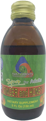 Naturgin Syrup for Adults with Ginger and Honey 5 oz (150ml)