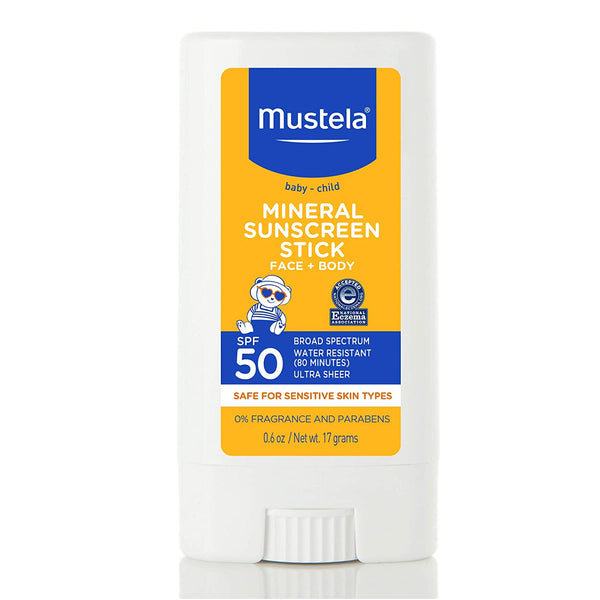 Mustela Baby Child Mineral Sunscreen SPF 50 Face Body 0.6 Oz
