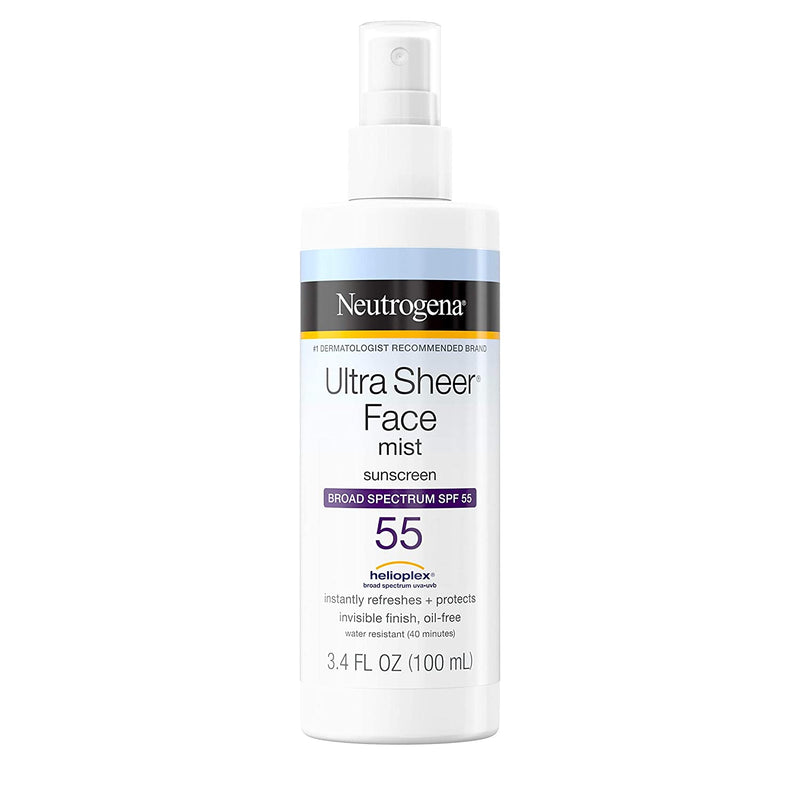 Neutrogena Ultra Sheer Face Mist Sunscreen Spray SPF 55