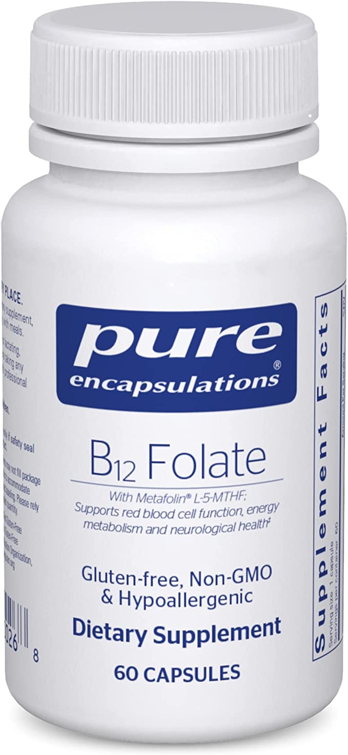 Pure Encapsulations B12 Folate 60 Capsules