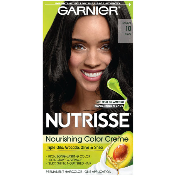 Garnier Nutrisse Nourishing Color Creme Black 10