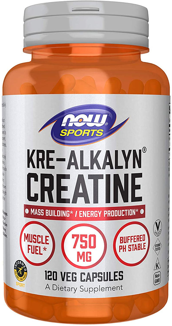 Now Sports Kre-Alkalyn Creatine 750 Mg Vegetable Capsules