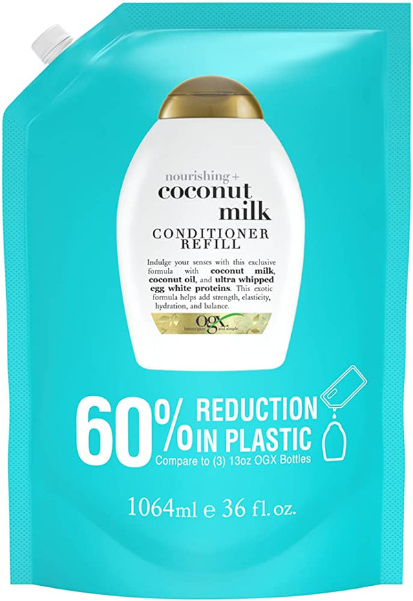 OGX Nourishing + Coconut Milk Conditioner Refill Hair, 36.Oz