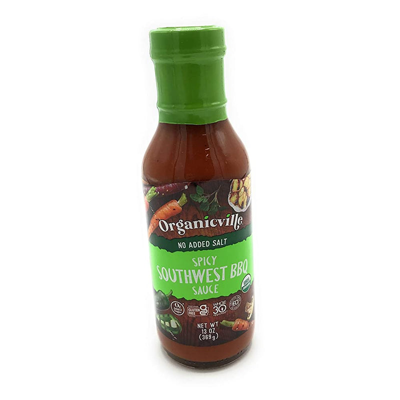 ORGANICVILLE Organic Spicy Southwest BBQ Sauce, 13 Oz
