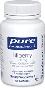 Pure Encapsulations Bilberry 160Mg 120 Capsules