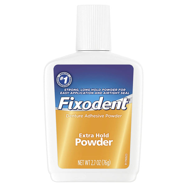 Fixodent Extra Hold Denture Adhesive Powder 2.7 Oz