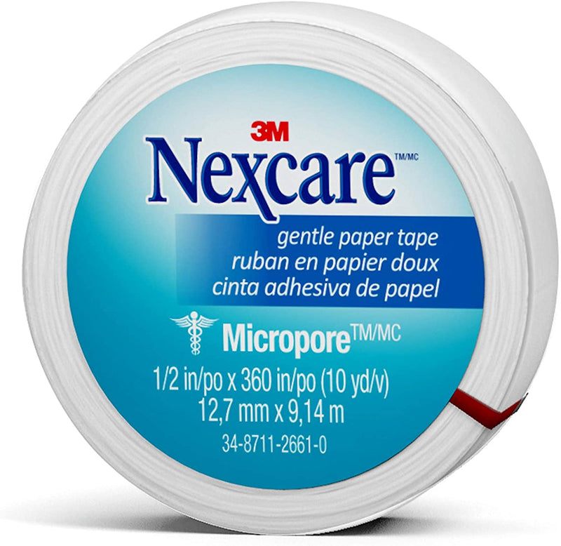 3M Nexcare Micropore Gentle Paper Tape 1/2In x 10Yd