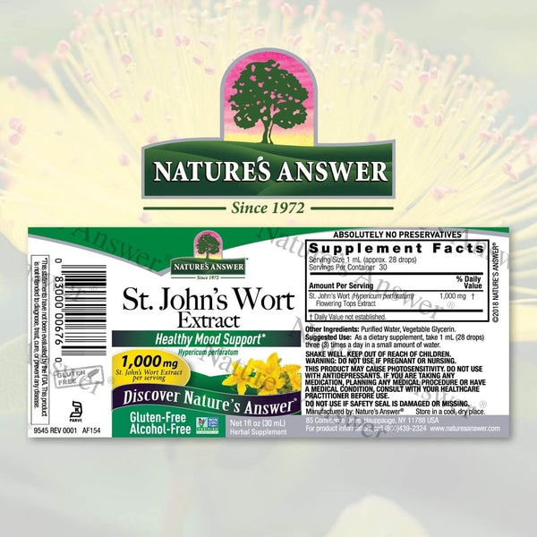NATURES ANSWER ST JOHNS WORT  EXTRACT 1Oz