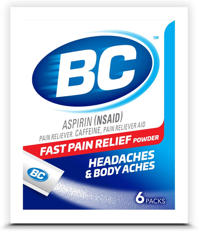 BC Aspirin Fast Pain Relief Powder 6 ct