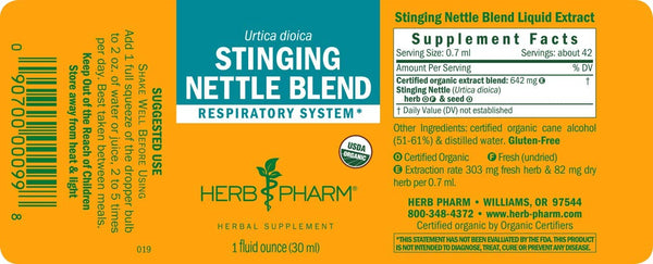 HERBS PHARM STINGING NETTLE 1 Oz