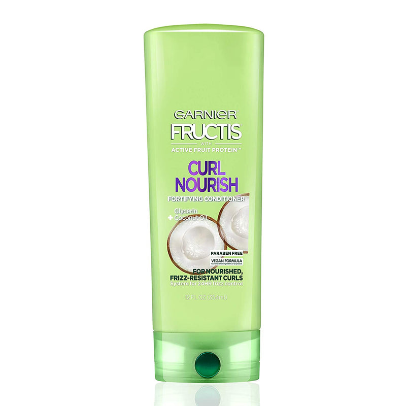 Garnier Fructis Curl Nourish Conditioner Infused with Coconut Oil and Glycerin 12 oz.
