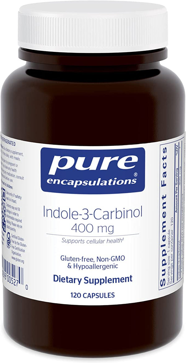 Pure Encapsulations Indole-3-Carbinol 400Mg 120 Capsules