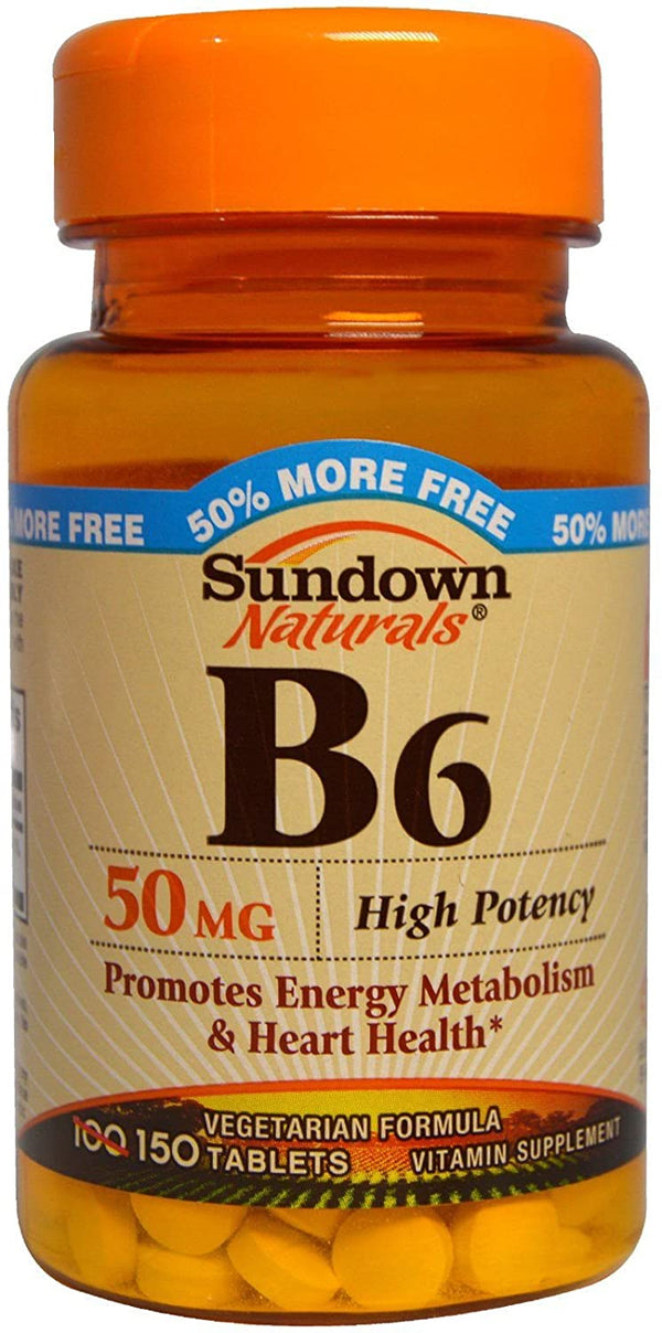 Sundown Vitamin B6 Tablets 50 Mg