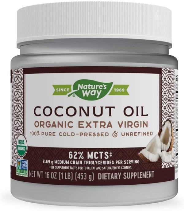 Nature's Way Organic Extra Virgin Coconut Oil 16 oz