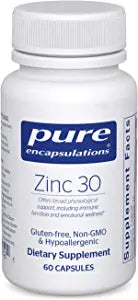 Pure Encapsulations Zinc 30 60 Capsules