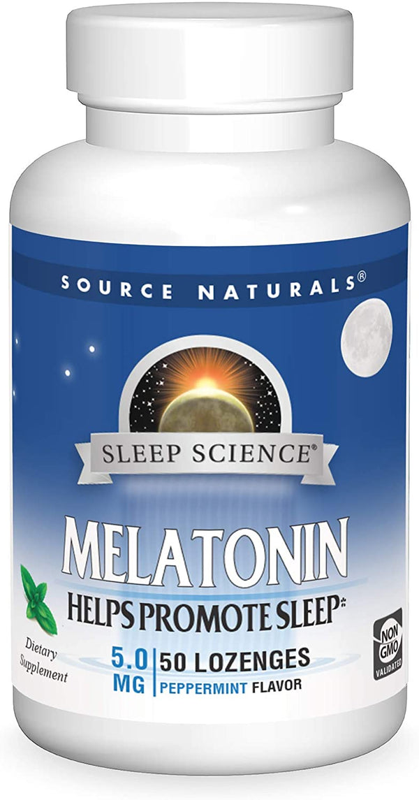 Source Naturals Melatonin Peppermint Lozenges 5 Mg