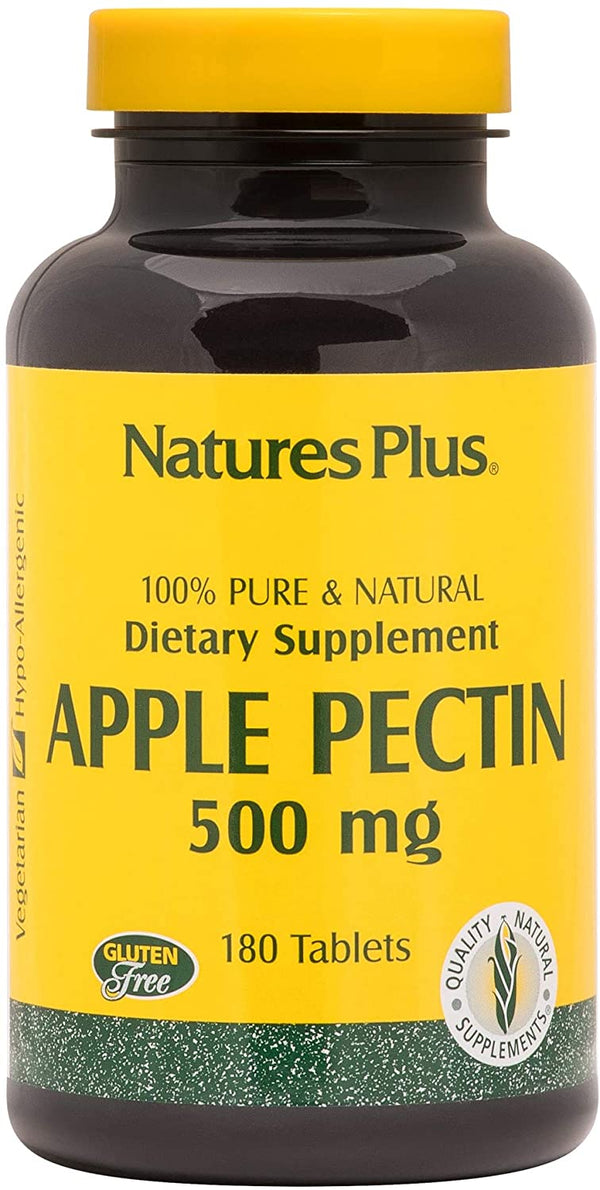 Nature's Plus Apple Pectin 500 mg Vegetarian Tablets