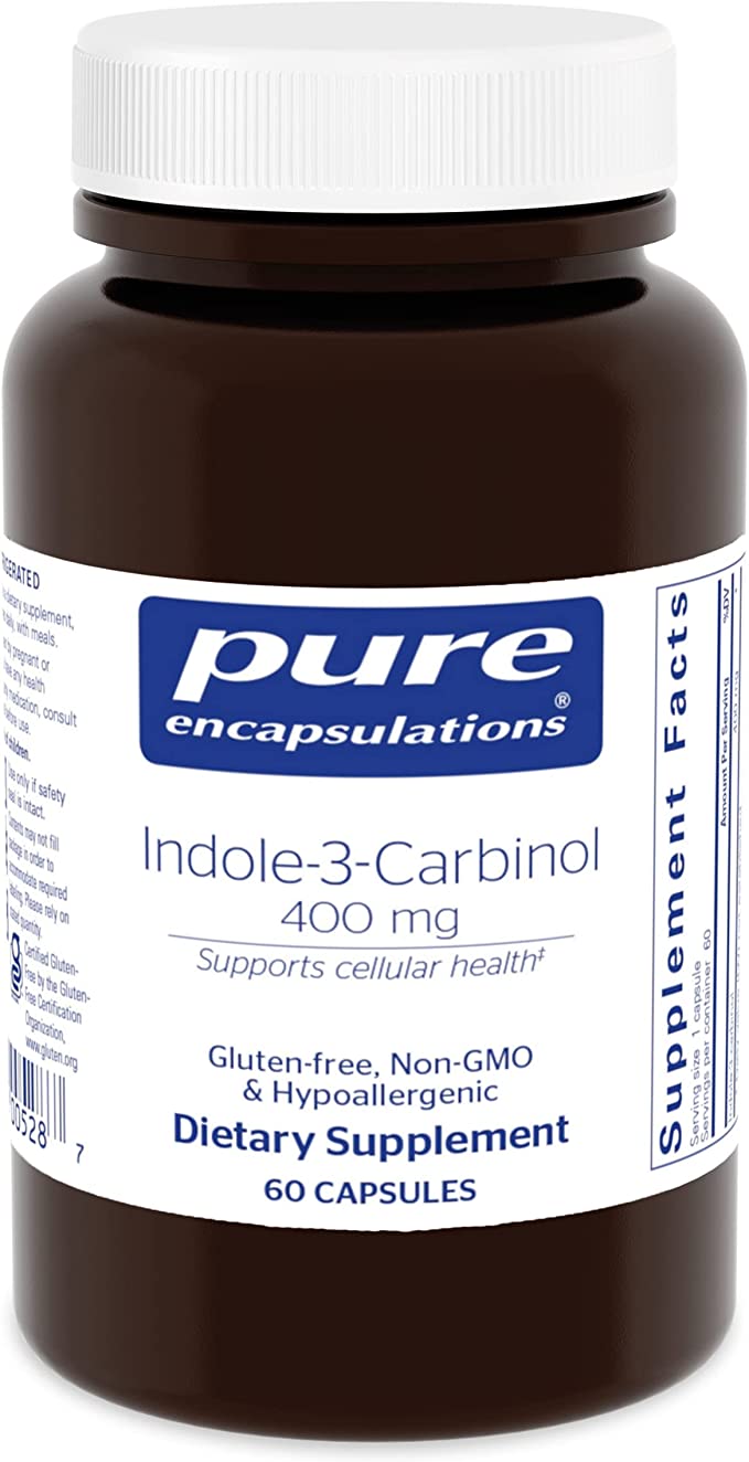 Pure Encapsulations Indole-3-Carbinol 400Mg 60 Capsules