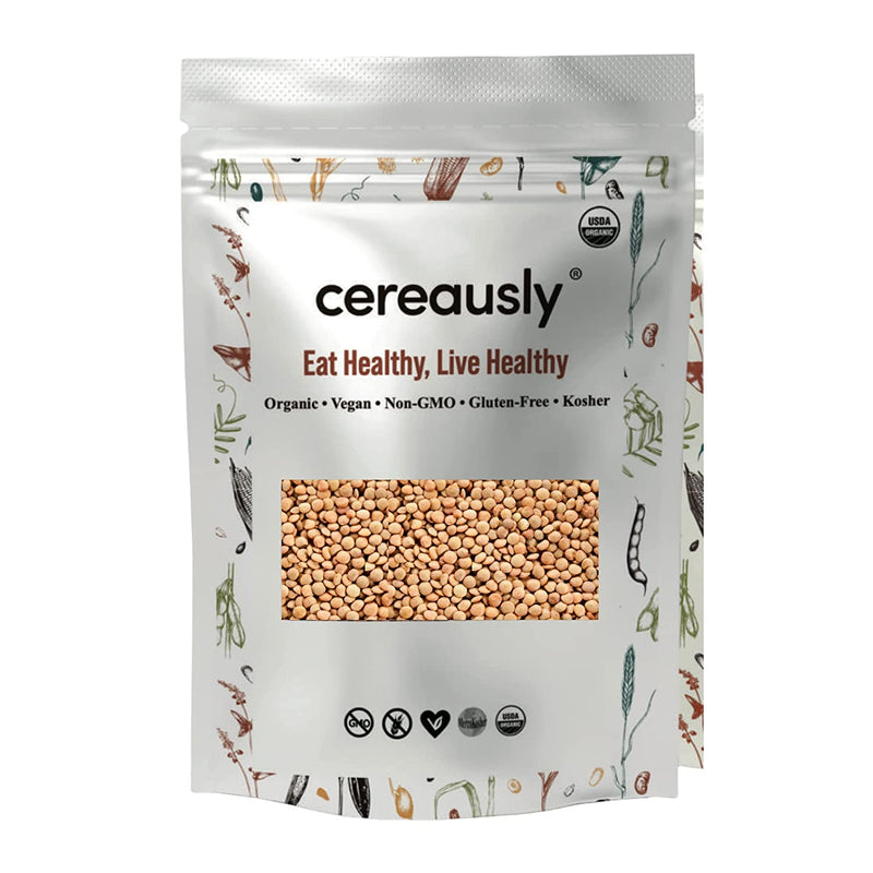 Cereausly Organic Brown Lentils 1Lbs