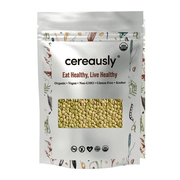 Cereausly Organic Green Lentils 1Lbs