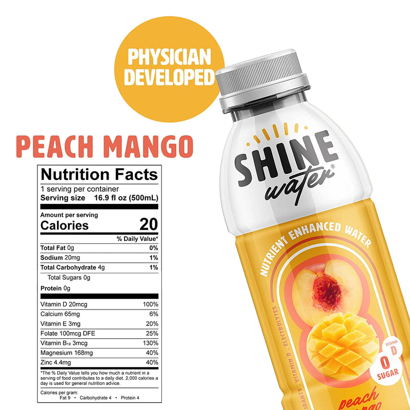 Shine Water Peach Mango 16.9 Fl oz