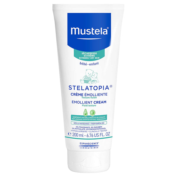 Mustela Stelatopia Emollient Cream, Baby Cream, for Eczema-Prone Skin. 200 ml