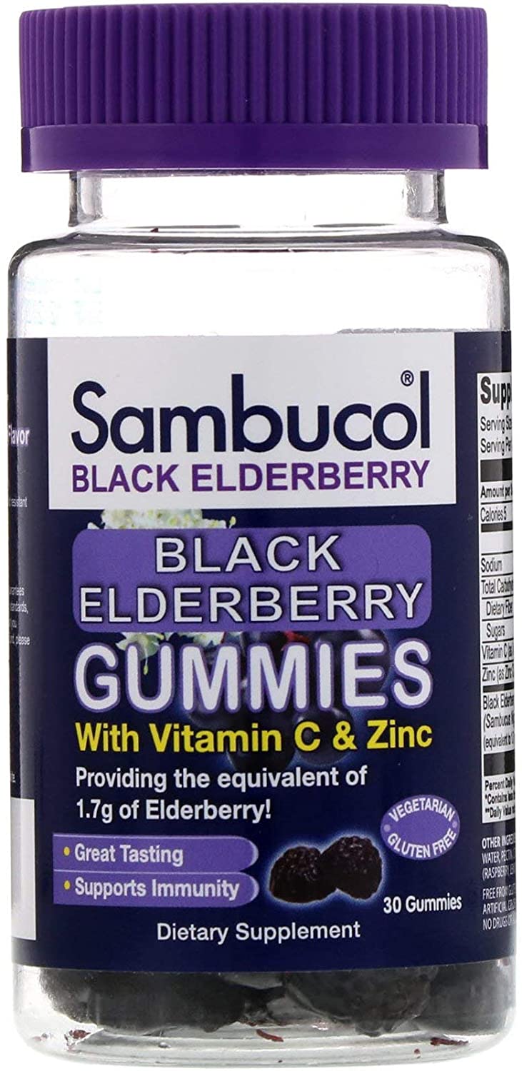 Sambucol Black Elderberry Gummies. 30 CT