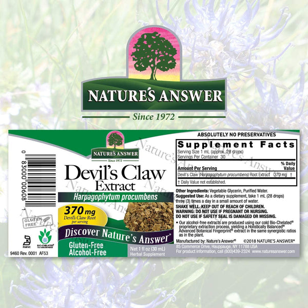 NATURES ANSWER DEVILS CLAW EXTRACT 1Oz
