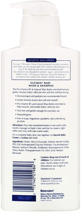 Eucerin Baby Wash & Shampoo. 13.5 FL OZ
