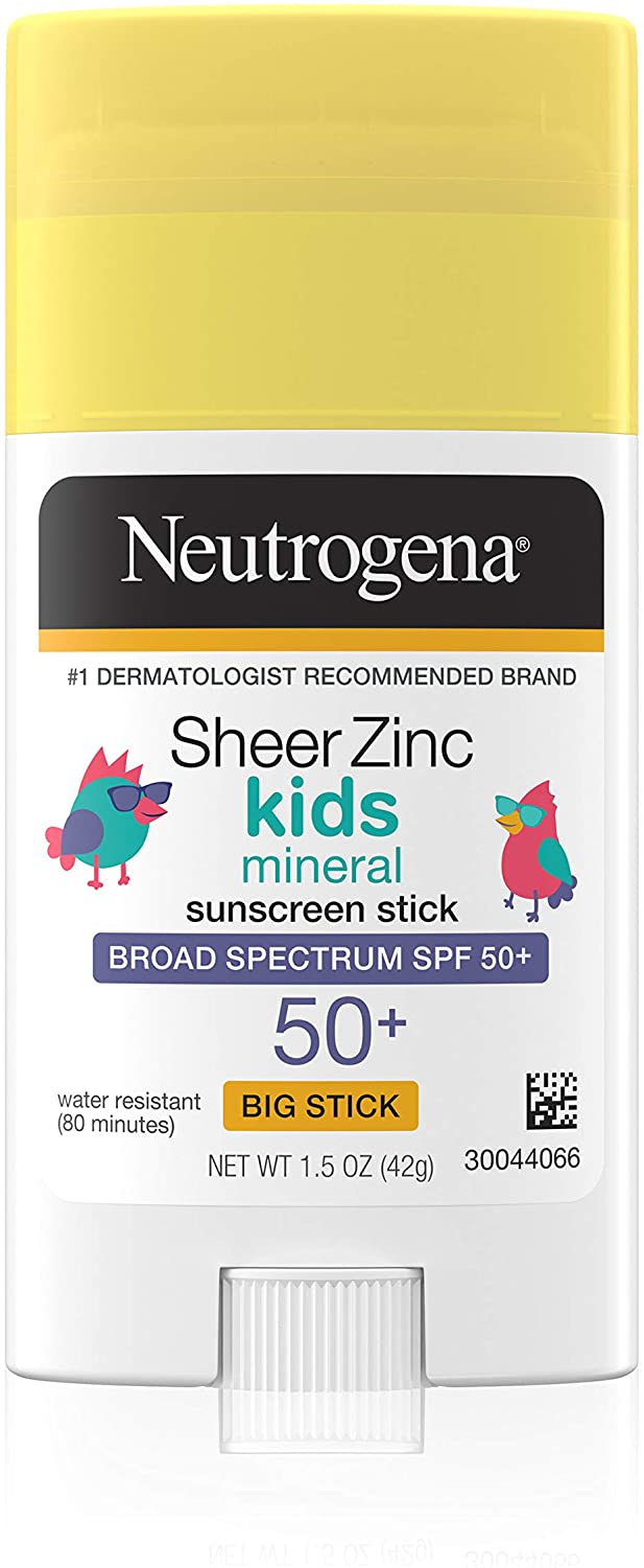 Neutrogena Sheer Zinc Oxide Kids Mineral Sunscreen Stick SPF 50