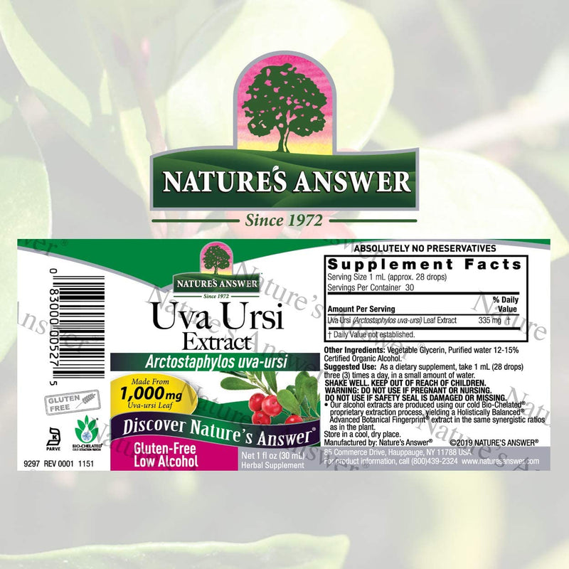 NATURES ANSWER UVA URSI EXTRACT 1Oz