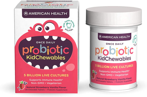 American Health Probiotics Kids Chewable 30 Tablets