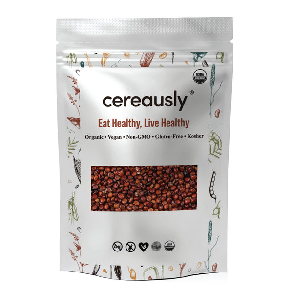 Cereausly Organic Red Lentils 1Lbs