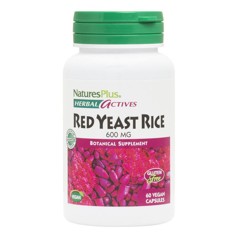 Nature's Plus Herbal Actives Red Yeast Rice 60 Vegetable Capsules