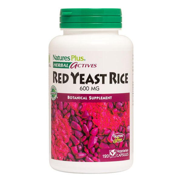 Nature's Plus Herbal Actives Red Yeast Rice 120 Vegetable Capsules