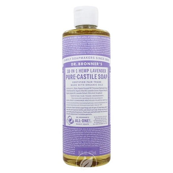 Dr. Bronner's Lavender Pure-Castile Liquid Soap 16 oz