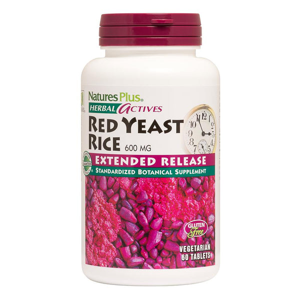 Nature's Plus Herbal Actives Red Yeast Rice Extended Release Tablets