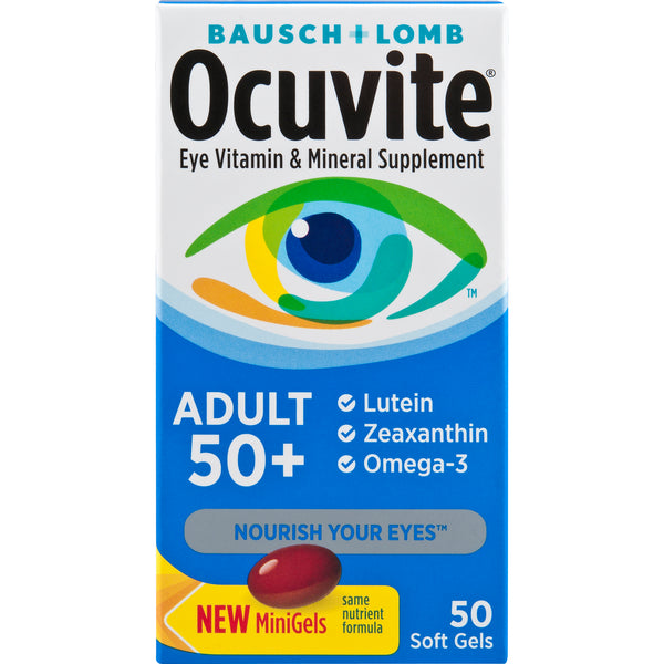 Ocuvite Eye Vitamin Adult 50+ Formula Eye Health Vitamins Softgels