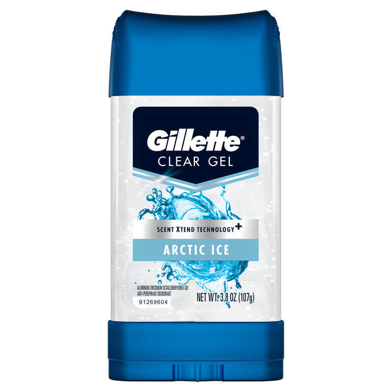 Gillette Arctic Ice Clear Gel Men's Antiperspirant and Deodorant 3.8 oz