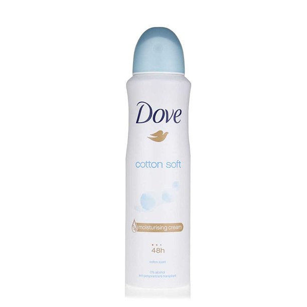 Dove Cotton Soft Antiperspirant Deodorant Spray, 150ml