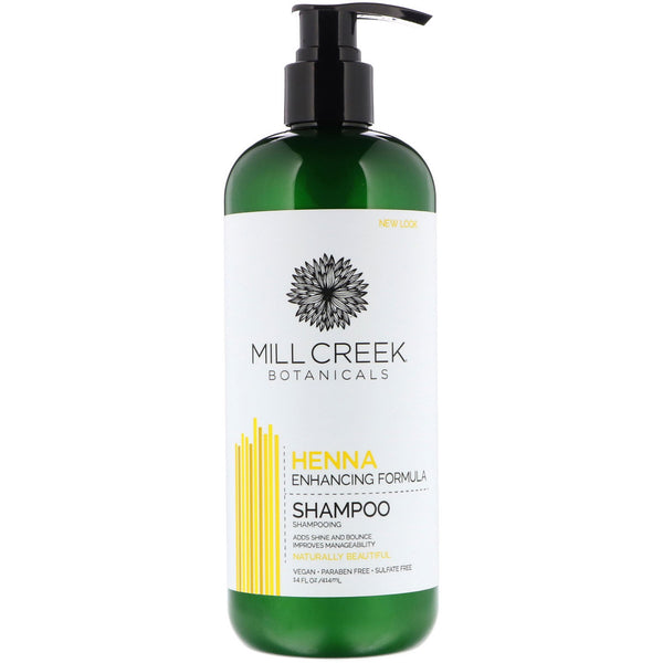 Mill Creek Henna Shampoo, 14 Fluid Ounce
