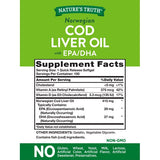 Nature's Truth Norwegian Cod Petróleo con EPA/DHA 100 Softgels